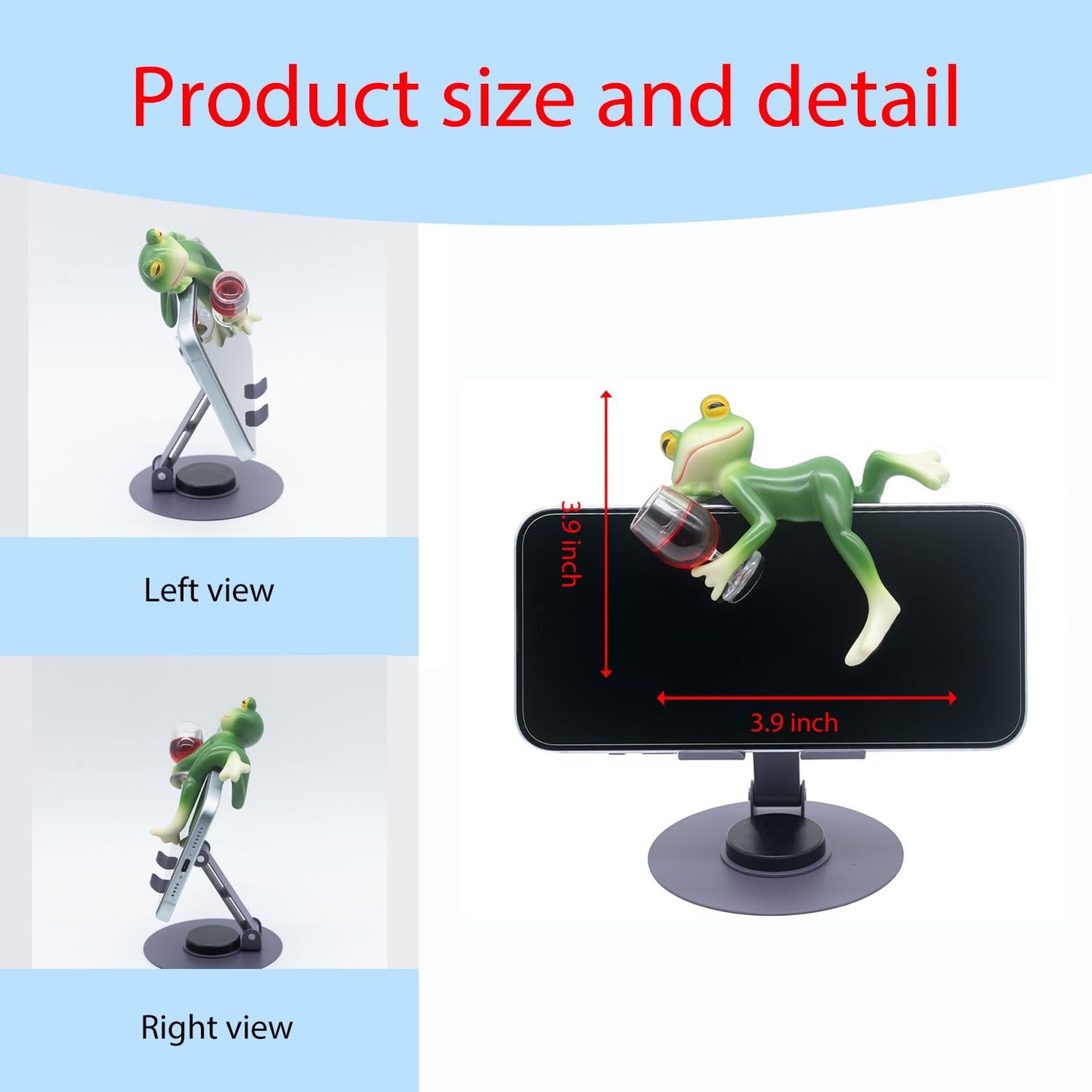 Miniature Frog Figurines Plant Decorations for Pots, Home Decor,Garden Decor,Garden Decorations , Funny Frog for Outdoor Patio, Lawn, Yard Art Decoration,Christmas,Birthday Gifts for Grandma Mom Women