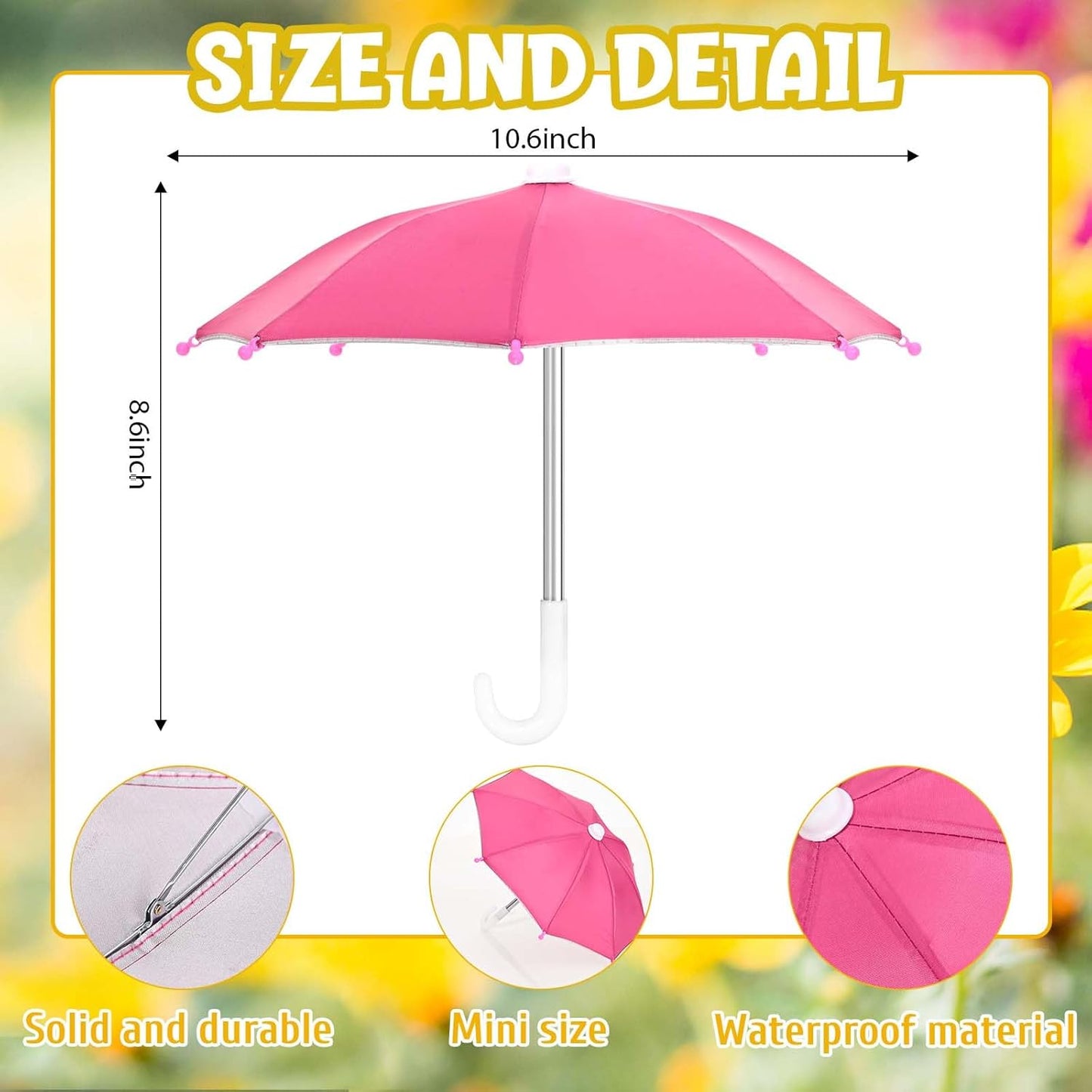 Raincoat Goose Outfit Porch Goose Clothes for 23" Lawn Outdoor Garden Yard Patio Statue Summer Decor (Pink)