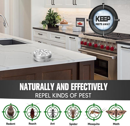 Pest Repellent, Rodent Repellent for Car Engines, Mouse Repellent, Keep Rodent, Roach, Mouse, Moth and Spider Away from House, Safe Around Kids, Pets & Plants, 120 sq ft Coverage - 2P