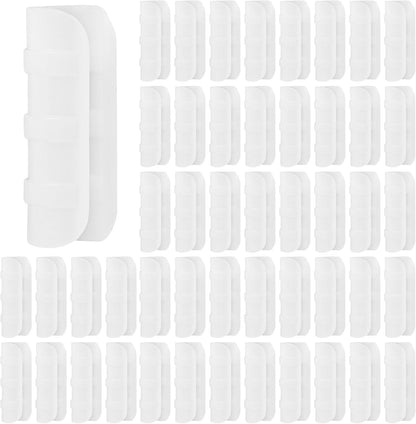 80PCS 1 inch Greenhouse Clips White Greenhouse Clamps Black Plastic Clamps Garden Buildings Tube Clips for PVC Pipe Greenhouse Films, Sunshade Nets, Shelters, Farming, Gardening