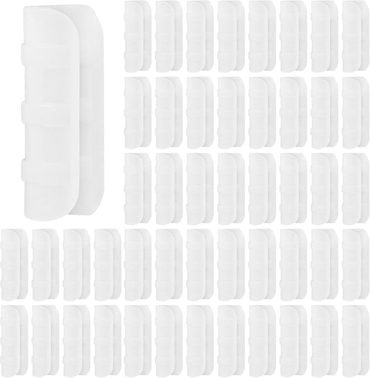 80PCS 1 inch Greenhouse Clips White Greenhouse Clamps Black Plastic Clamps Garden Buildings Tube Clips for PVC Pipe Greenhouse Films, Sunshade Nets, Shelters, Farming, Gardening