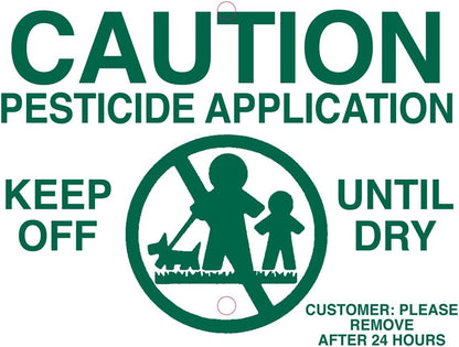 Lawn Treatment Application Stakes & Michigan Signs (Economy Style Stake / 500 pc. Pack)