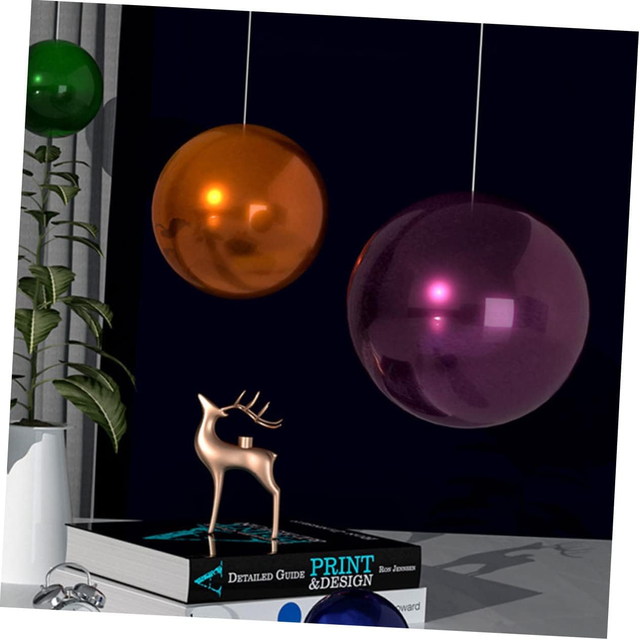 Happyyami Stainless Steel Ball Gazebo Garden Mirror Reflective Ball Decorative Sphere Outdoor Gazing Globe Unbreakable Decorative Sphere