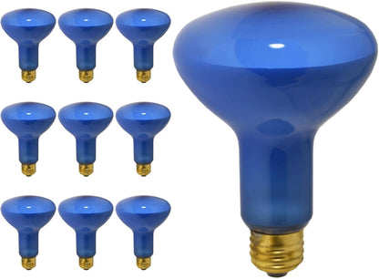 GoodBulb 75W Plant Grow Light Bulb | Blue Grow Light | R30 Shape & E26 Base | High Output Grow Light | Ideal for Indoor Plants Seeds Veg and Flower | Pack of 10 Bulbs
