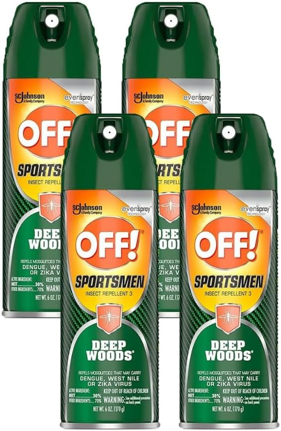 Off! Deep Woods Sportsman Insect Spray 6 Ounce (Pack of 4)