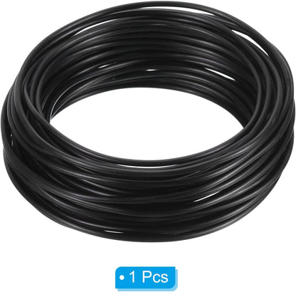 PATIKIL 2.5mm Bonsai Training Wire, Floral Wire Stems Anodized Aluminum Tree Wire 32.8 Feet Total for Gardening Branch Fixing, Black