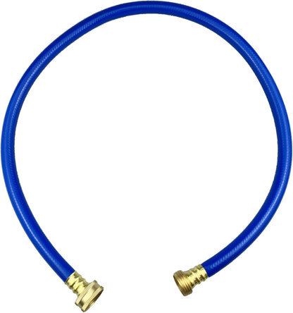 PVC Garden Hose 1/2 Inch Green Heavy Duty Water Hose with Solid Brass Fittings,No Leaking, Flexible,for outdoors,Lawns,Patio (3 FT, Blue, Brass Fittings)
