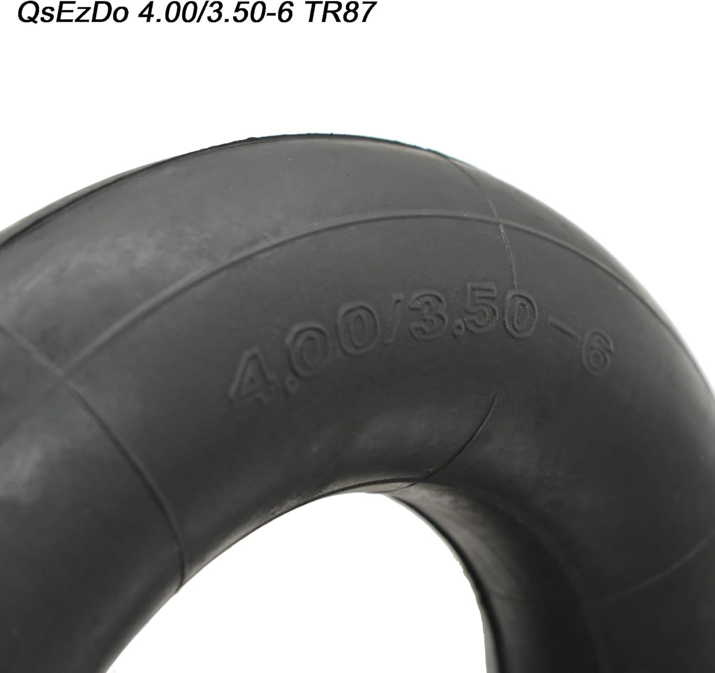 4.00/3.50-6 Replacement Inner Tube with TR87 Bent Valve Stem (1 Pack), for Hand Trucks, Utility Cart, Lawn Mowers, Wheelbarrows, Dollys, Scooters, Yard Carts,Trailer Dollies,Wagon,ATV, and more