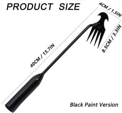 Weed Puller Tool Garden Uprooting Weeding Tool,2025 New Portable Garden Weeding Tool, 15.7in Weeder Tool, 4 Teeth Weeding Artifact Uprooting Weeding Tool