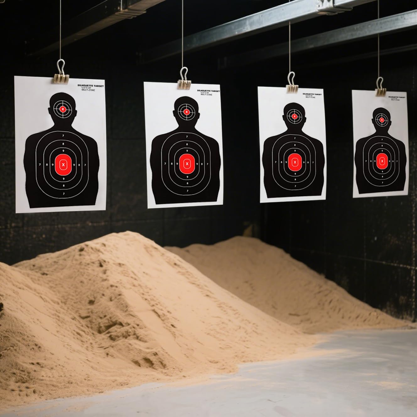 Axe Throwing Wooden Target with Handles & KnifeThrowing with Steel Chain