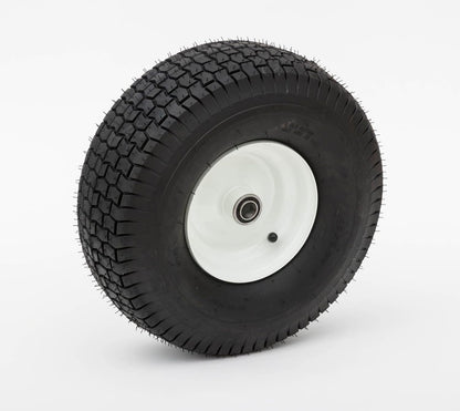 Pneumatic Tires | Replacement Wheel for Wagon, Lawnmower, Utility Cart | Durable Tire with Turf Style Tread | 3" Offset Hub | 14" Diameter