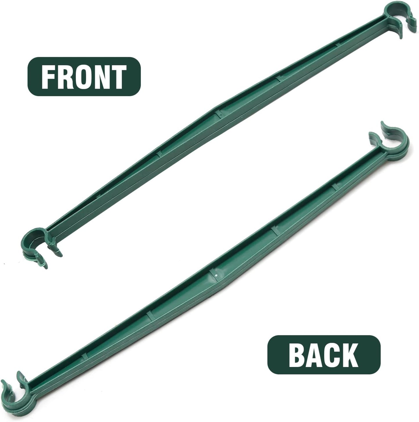 100 PCS Tomato Cage Connectors, Stake Arms for Tomato Cage, Expandable Trellis Connectors Plant Support Garden Stakes 12.6” Garden Plants Stake Arms Fit for 16mm Stakes, for Climbing Plants, Flowers