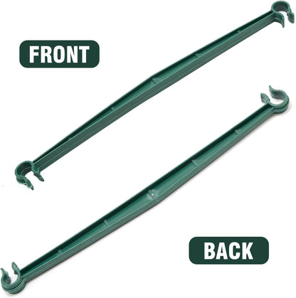 100 PCS Tomato Cage Connectors, Stake Arms for Tomato Cage, Expandable Trellis Connectors Plant Support Garden Stakes 12.6” Garden Plants Stake Arms Fit for 16mm Stakes, for Climbing Plants, Flowers