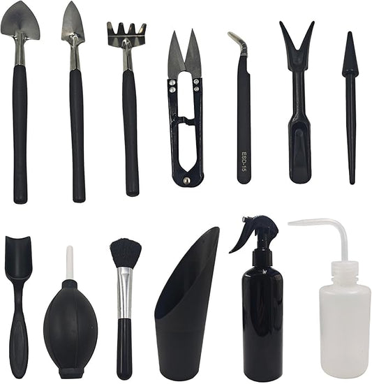 13Pcs Succulent Tools Set Mini Garden Tool Kit Transplanting Tools for Succulent Care Miniature Gardening Plant Watering Houseplant