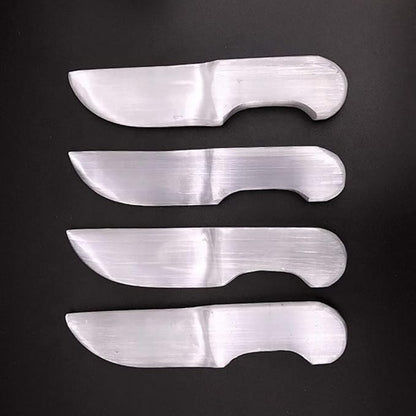 JIC Gem Selenite Crystal Knife 5.5" White Reiki Healing Stones Home Decoration 1pc