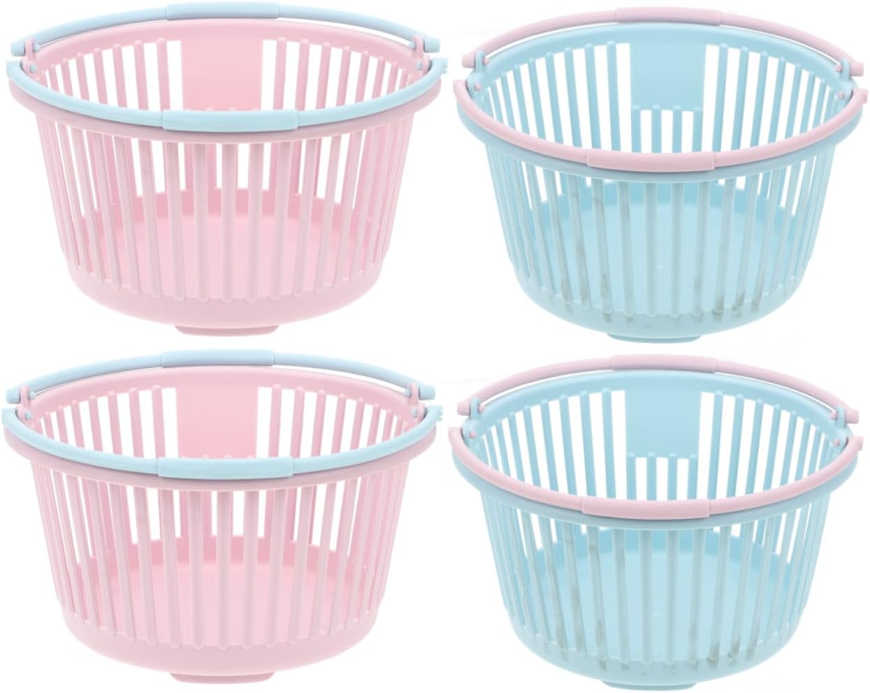 4pcs Portable Fruit Picking Baskets Ergonomic Handle Containers for Collecting Berries Cherries and More Multi-functional Storage Baskets for Kitchen Outdoor Use