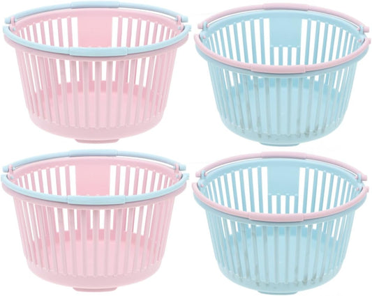 4pcs Portable Fruit Picking Baskets Ergonomic Handle Containers for Collecting Berries Cherries and More Multi-functional Storage Baskets for Kitchen Outdoor Use