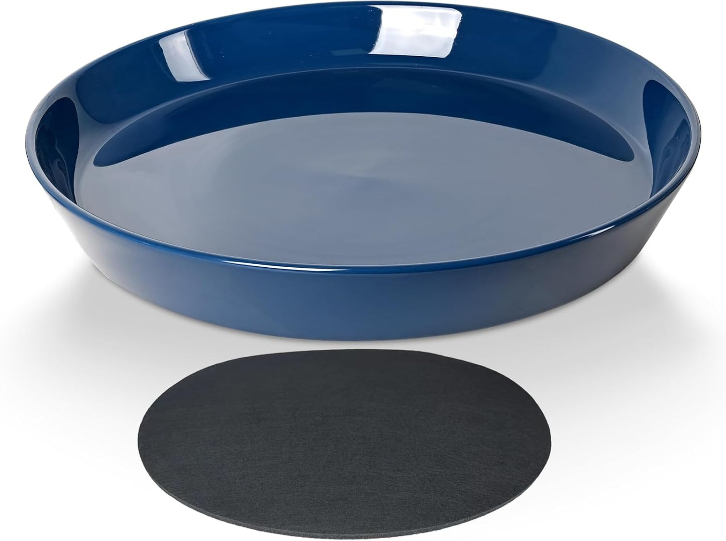 Plant Saucers 12 Inch (12.7 Inch) Plant Trays, Durable Round Glazed Ceramic Flower Plant Water Drip Tray for Pots Planter