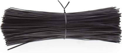 6 Inch Twist Ties,Ulifestar Cable Ties Bag Ties Plastic Coated Twist Ties 1000 Pack (Black)