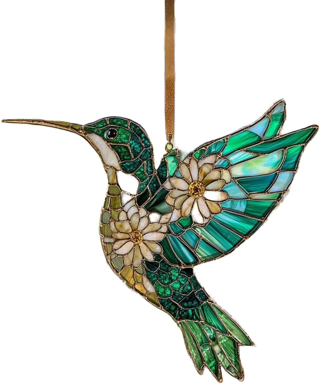 Hummingbird Acrylic Suncatcher Vibrant Window Hanging for Bird Lovers Perfect Nature Decor and Lover Gift Home Sun Catchers Indoor Windown Suncatchers Windows Garden Outdoor Holiday