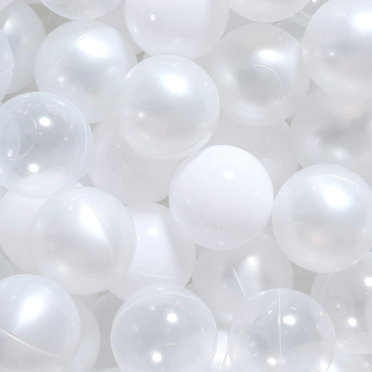 TRENDPLAY Plastic Balls for Ball Pits 2.2 Inch, Pack of 50 100 200 500 Hollow Balls, Perfect for Toddler Baby Pools,Party,Festival Decoration