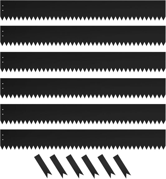 Steel Landscape Edging 40 Inch Strips, Steel Edging 4 Inch Depth, 6 Pack Hammer in Landscape