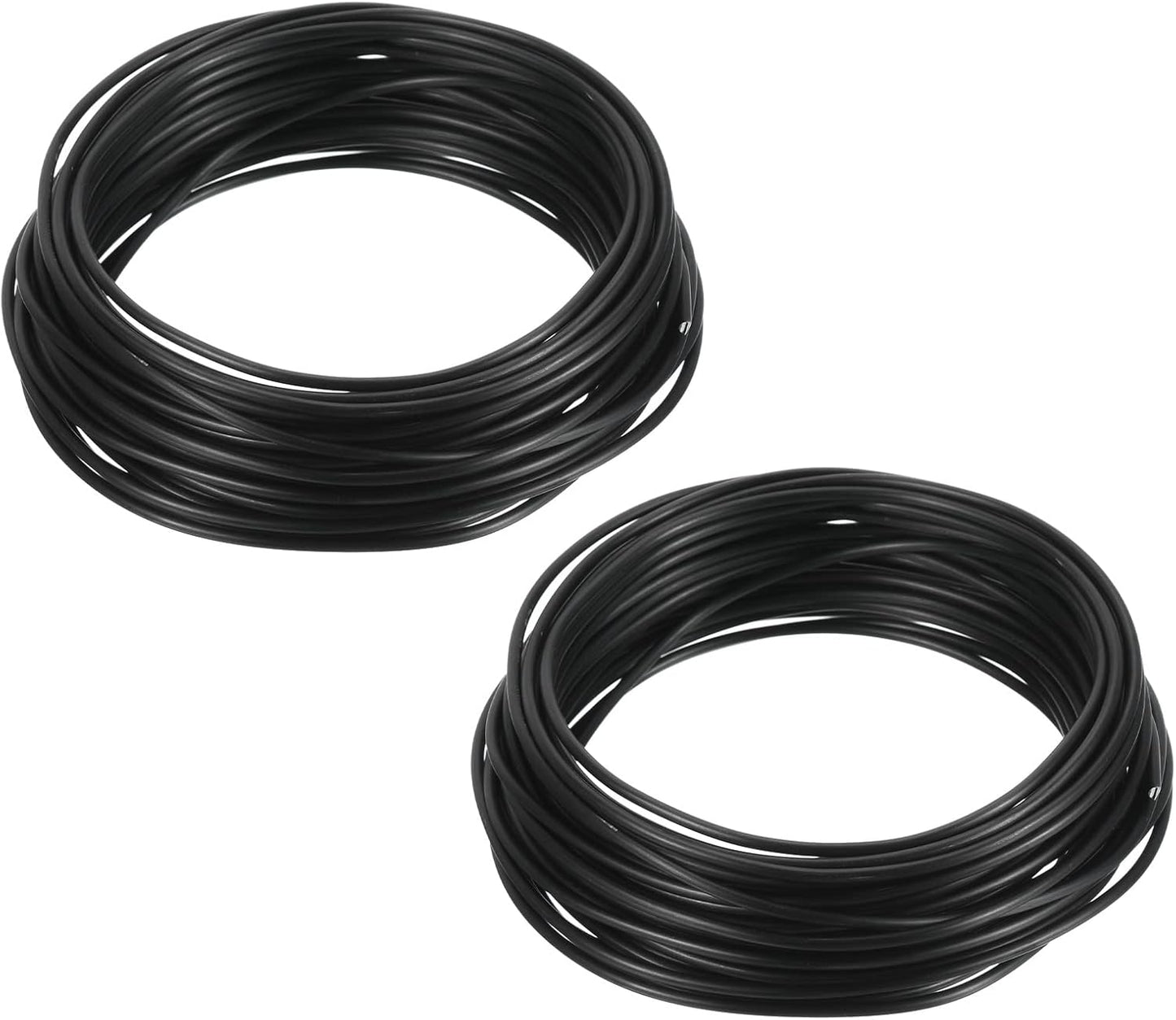 PATIKIL 2.0mm Bonsai Training Wire, 2 Rolls Floral Wire Stems Anodized Aluminum Tree Wire 65.6 Feet Total for Gardening Branch Fixing, Black