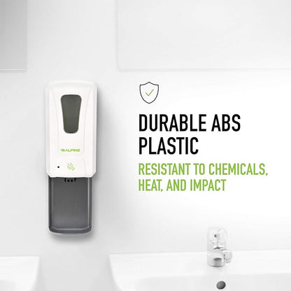 Alpine Automatic Hand Sanitizer Dispenser - Touchless Soap Dispenser with Drip Tray for Restaurant, Hospital, School, Hotel, Kitchen and Bathroom -1200mL Foam