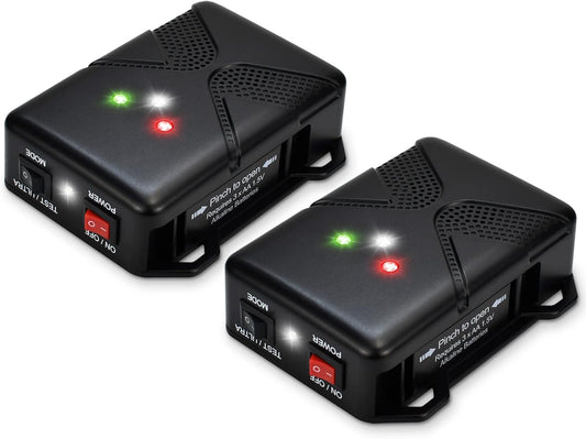 Ultrasonic Rodent Repellent for Car Engine - Battery Powered Under Hood Animal Repeller with Flashing Strobe Light, Keeps Rats and Mice Away from Vehicle, Automobile, Truck, Garage, Attic, Pack of 2