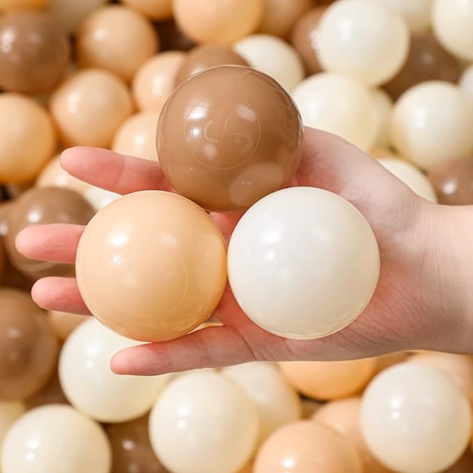 TRENDPLAY Plastic Balls for Ball Pits 2.2 Inch, Pack of 50 100 200 500 Hollow Balls, Perfect for