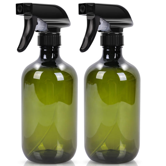 Calvalor Cleaning Spray Bottles for Plants Misters Inside, 2 Pack 16.9 oz Squirt, Water Spray