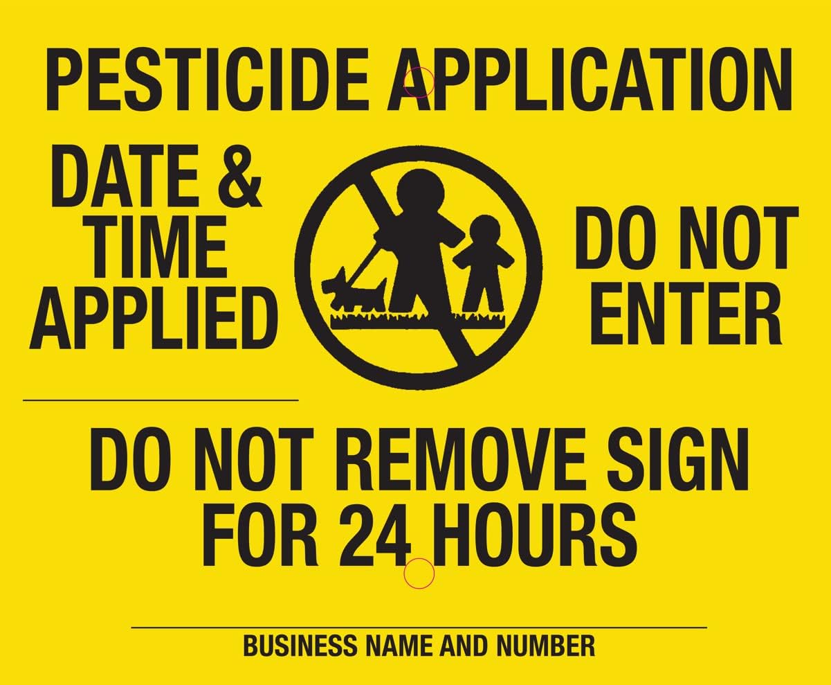 Lawn Treatment Application Stakes & New York Signs (Economy Style Stake / 1,000 pc. Pack)