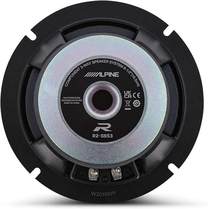 Alpine R2 Speaker Bundle - Two Pairs of R2-S653 6.5" R-Series Pro High-Resolution 3-Way Component