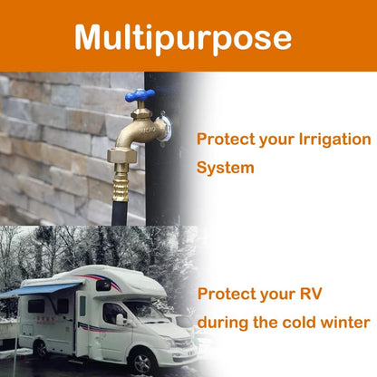 RV Winterizing Kit with Sprinkler Blowout Adapter, Shut Off Valve,Winterizing RV, Camper, Boat, Motorhome,Garden hose blowing adapter