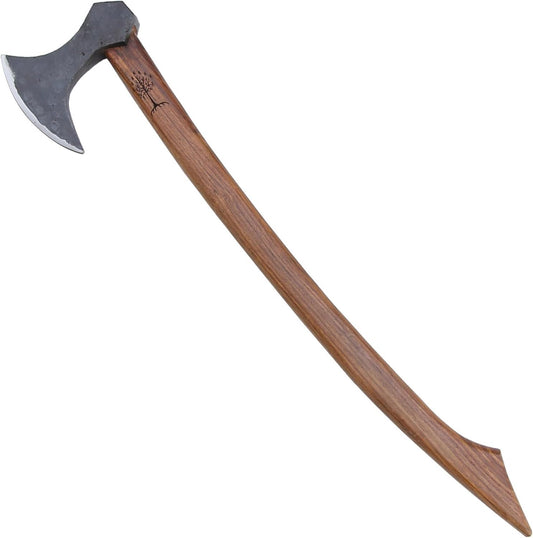 Armory Replicas - Functional Viking Two-Handed Battle Axe - Tempered High Carbon Steel Blackened