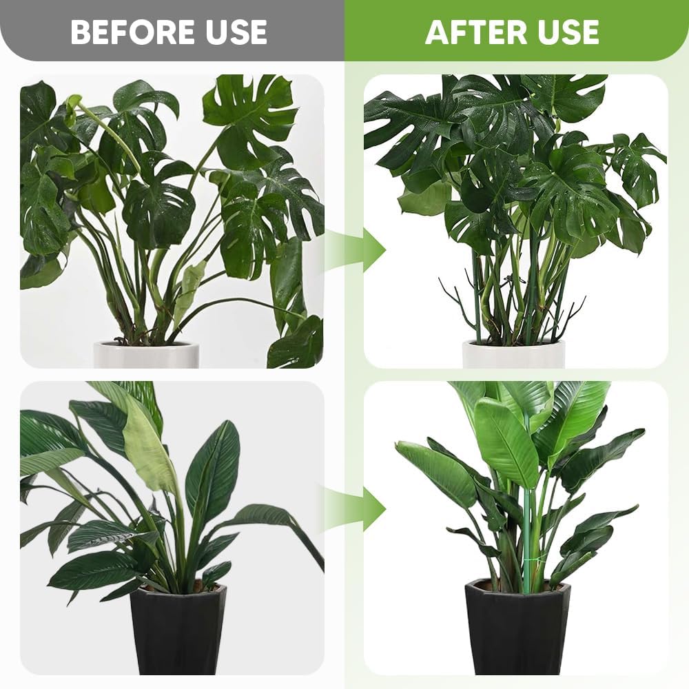 Stackable Monstera Plant Support Stakes for Indoor Outdoor Plants, Garden Accessories for Climbing Potted Plants, Plant Sticks for Vine Training Stem Stabilization (5pcs)
