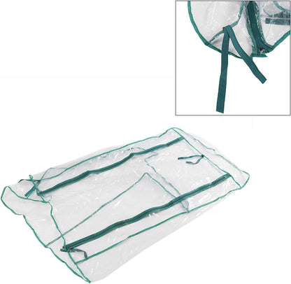 Mini Portable Garden Greenhouse PVC Cover - Outdoor Warm Plant Shelter for Flowers and Seedlings Without Stand