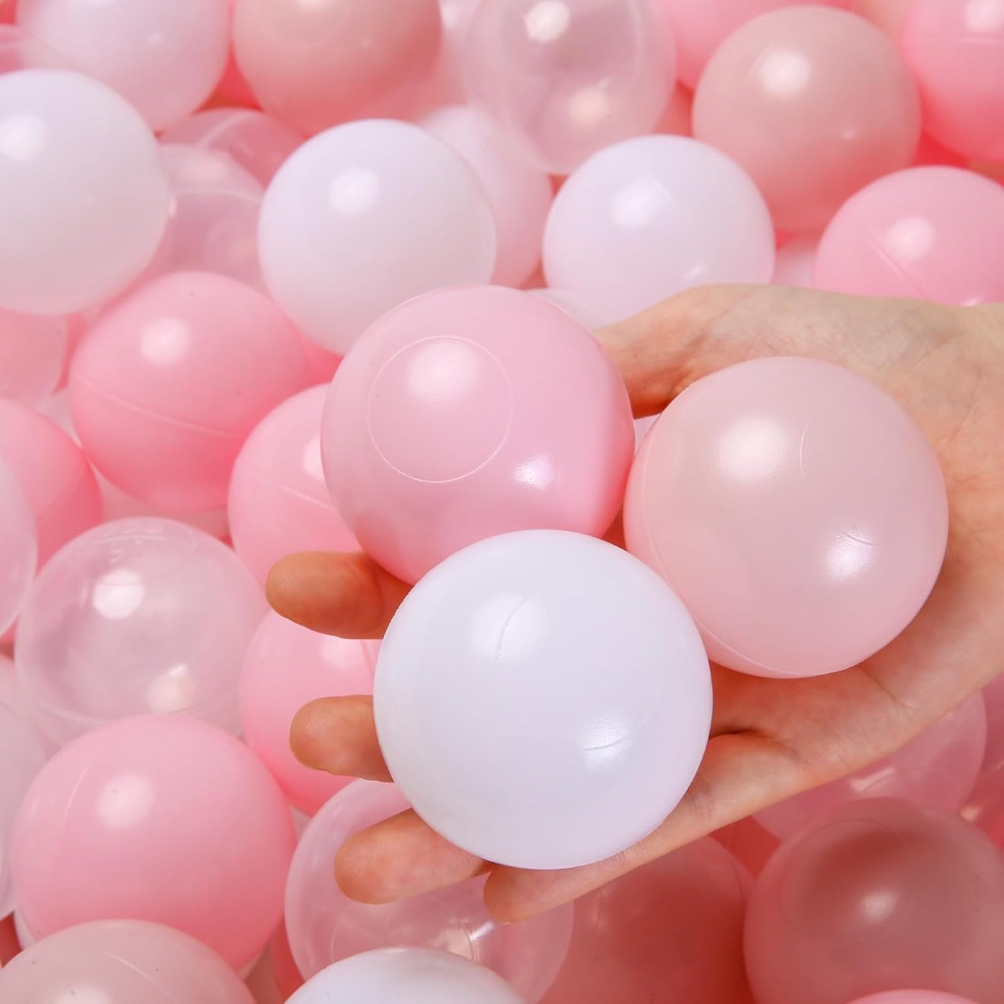 TRENDPLAY Plastic Balls for Ball Pits - Hollow Balls- Safe and Exciting Playtime - Perfect for Baby Pools, Birthday Party Decoration