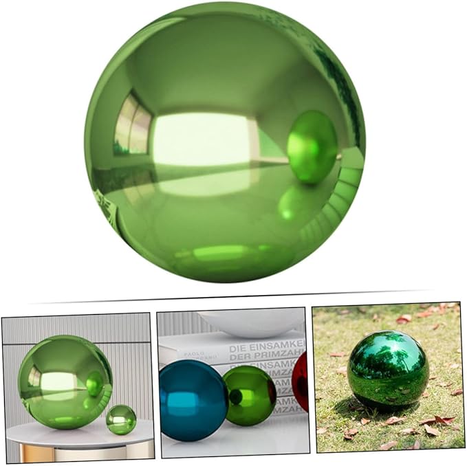 Garden Reflective Ball Mirror Gazing Ball Greenery Decor Floating Polished Gazing Decorative Garden Gazing s Outdoor Spheres Metal Stainless Steel Mirror Wall