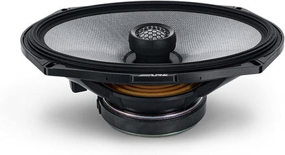Alpine 6.5" & 6x9 R2 High-Resolution Speaker Bundle - A Pair of R2-S65C 2-Way Component Speakers &