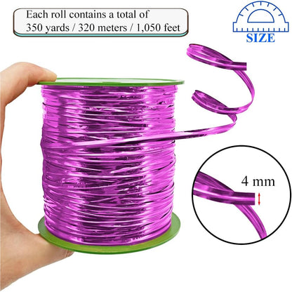 HAHIYO 350Yards/1050Feet/320M Rose Red Metal Twist Ties for Bread Candy Coffee Plant Garden Cellophane Treat Bags Gift Wrapping Plastic Halloween Party Cake and Craft Projects