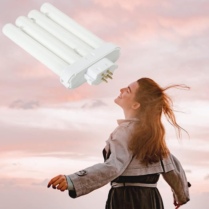 27W Daylight FML Light Bulb | 4-Pin Quad Base | Compatible Replacement for FLC27D FLF27D | Pure Full Spectrum Daylight | Designed in USA