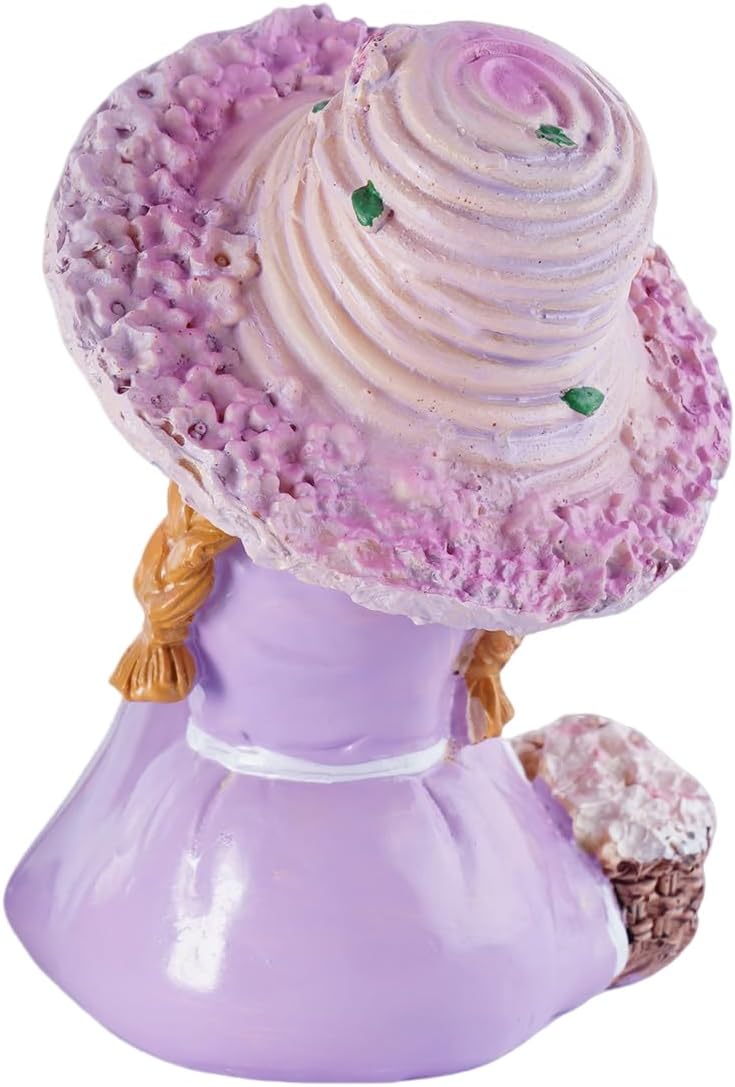 Lavender Garden Decorative Figurines,Resin Garden Statues for Outdoor Patio Lawn,Indoor Home Decoration, Ideal Gift for Parents and Friends,Outdoor Decor Housewarming Present