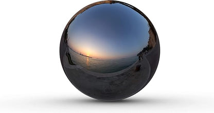 Lulu Decor, Size 12 Titanium Stainless Steel Gazing Mirror Ball, Smooth Reflective Shiny Garden Decoration Globe