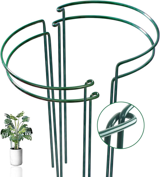 4 Pack Snake Plant Support Stakes, Peony Cages and Supports, Heavy-Duty Plant Stabilizer Support