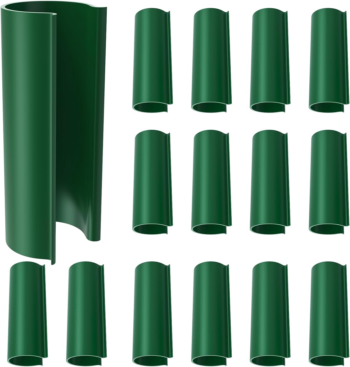Jetec 16 Pcs PVC Pipe Clamps Greenhouses Strap Clips 2.4 Inches Long Summer PVC Water Pipe Clamps Strap Clips for Woodworking(for 3/4 Inch PVC Pipe,Green)