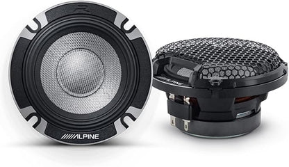 Alpine R2-S653 High-Resolution 3-Way Speaker Set/Pro Series with RKFR65 3-Piece Foam Fast Ring