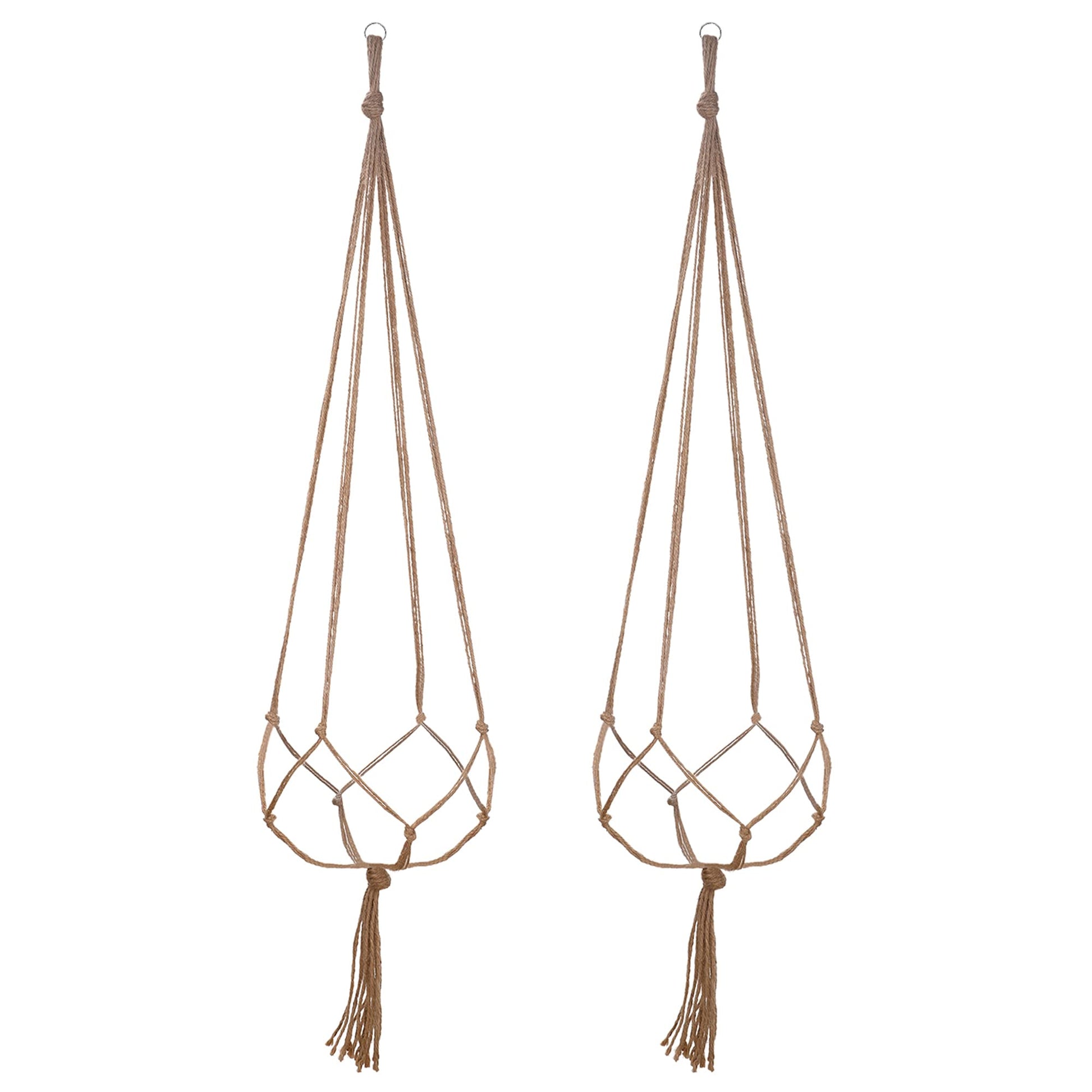 EBOOT 2 Pack 48 Inch Large Macrame Plant Hanger Rope to Hang Flower Pot Plant Holder for Indoor