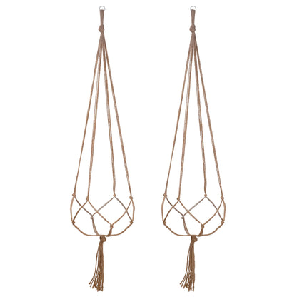 EBOOT 2 Pack 48 Inch Large Macrame Plant Hanger Rope to Hang Flower Pot Plant Holder for Indoor