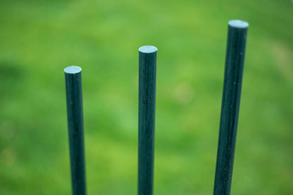 Garden Stakes 5/16" Dia, 5 FT FRP Plant Supporting Stakes for Climbing Tomato Cucumber Strawberry Bean Tree, Pack of 20, Dark Green